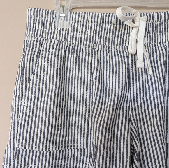 NWT Denver Hayes Linen Blend Striped Shorts - Picture 2 of 12